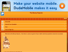 Tablet Screenshot of bunnyhopline.com